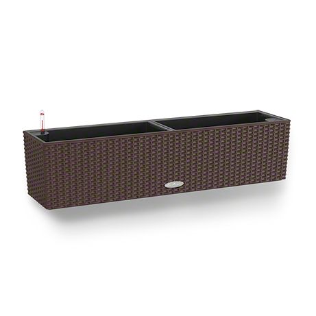 LECHUZA BALCONERA Cottage 80 - Box planter - Wall-mounted - Brown