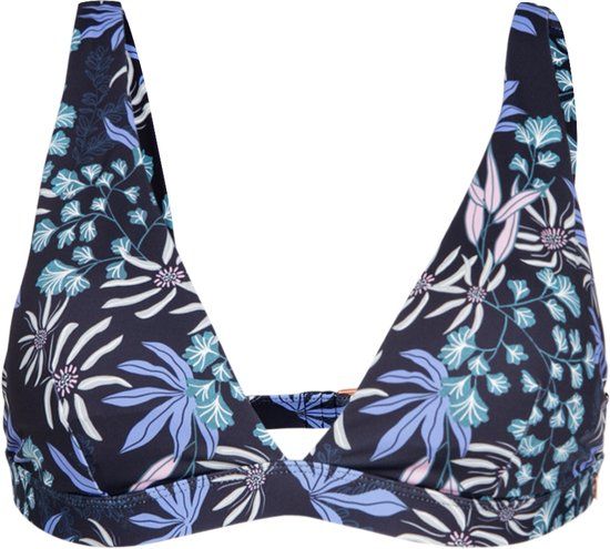 Brunotti Fortelle-Print Bralette Bikini Top Zwart Dames Maat 38