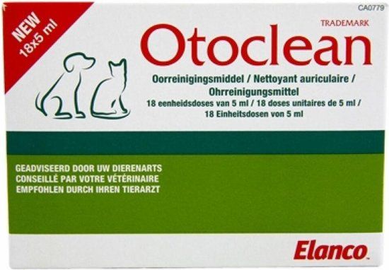 Otoclean Oorreiniger Hond - Kat 18 x 5 ml