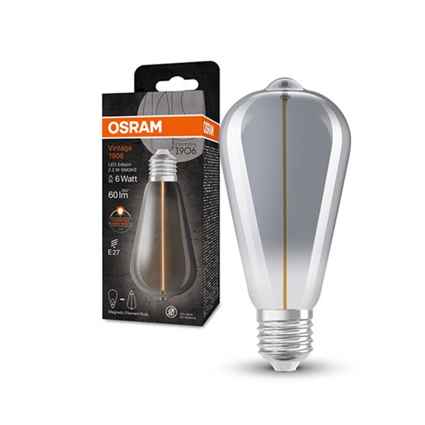 Osram LED lamp E27 Vintage 1906 Magnetic Edison ST64 1800K Gold 2.2W (6W)