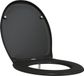 vidaXL Toiletbril Zwart 47 x 37 x 4 cm Duroplast