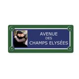 Plaque de rue en aluminium personnalisée - 36x15 cm