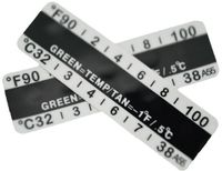Merkloos / Sans marque HORCONDORM S.R.L. Urine temperatuur teststrips, 25 zelfklevende temperatuurstrips, geschikt voor urineverzamelflessen, visuele weergave, meetbereik 32°C-38°C of 90°F-100°F.