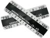 Merkloos / Sans marque HORCONDORM S.R.L. Urine temperatuur teststrips, 25 zelfklevende temperatuurstrips, geschikt voor urineverzamelflessen, visuele weergave, meetbereik 32°C-38°C of 90°F-100°F.