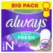 Always Daily Fresh Inlegkruisjes Long, met 100% plantaardige vezels, 38 stuks, zonder geur