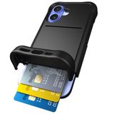 Scooch® Wingmate portemonneehoesje met verborgen kaartsleuf en RFID-bescherming voor maximaal 4 kaarten, 10 voet valbescherming, zwart