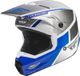 Fly Racing Kinetic Drift Casque, blanc/bleu