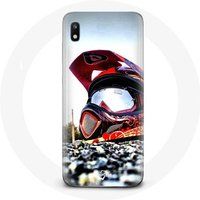 Maniacase Etui voor Samsung Galaxy A10 Moto Cross Helm