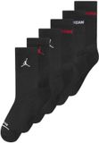 Nike Bj0343 Crewsokken 6 Paren Zwart EU 35-37 1/2 Jongens, Meisjes