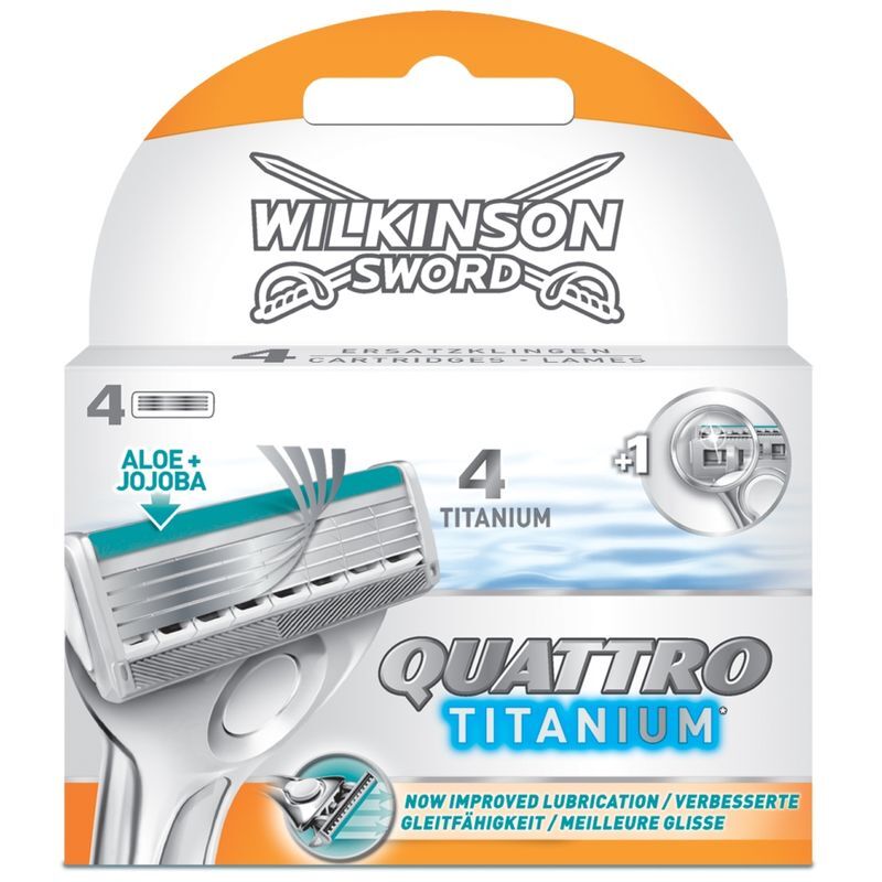 Wilkinson Quattro Titanium mesjes 4-pack