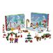PLUS PLUS Adventskalender 2024 met 25 verrassingsgeschenken, bevat 600 delen - bouwspel - kerstcadeau voor jongens, meisjes, kinderen vanaf 5 jaar