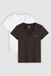 Levi's T-shirt à col en V parfait (2 pièces) - Femme - Multicolore