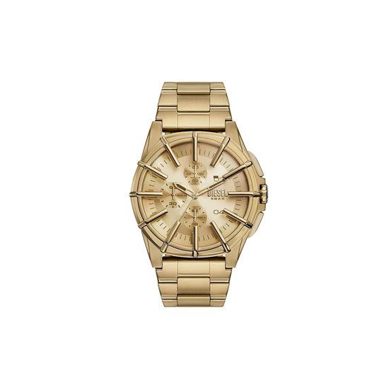 Diesel DZ4659 Framed Heren Horloge - Goudkleurig - 44mm