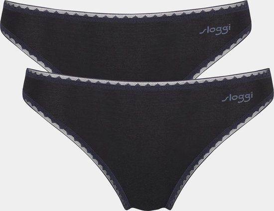 Sloggi Basic Tai GO Organic Slip 2-pack - Black - Women's M