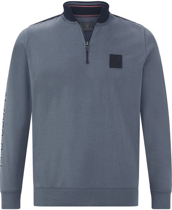 Jan Vanderstorm heren Sweatshirt - 52/54 - blauw - Plus Size
