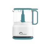 LITTLE BALANCE 3030 Happy Mix, elektrische mini-hakmolen, multifunctionele mini-mixer: vlees, groenten, fruit, kruiden, knoflook, uien, kom 840 ml, roestvrijstalen lemmet, 250 W, smaragd