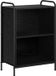 vidaXL Boekenkast 55,5 x 33 x 174 cm bewerkt hout zwart eiken