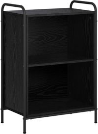 vidaXL Bibliothèque 55,5 x 33 x 174 cm bois d'ingénierie chêne noir