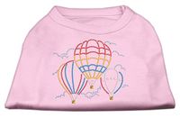 Mirage Hot Air Ballonnen Rhinestone Pet Shirt, Groot, Licht Roze