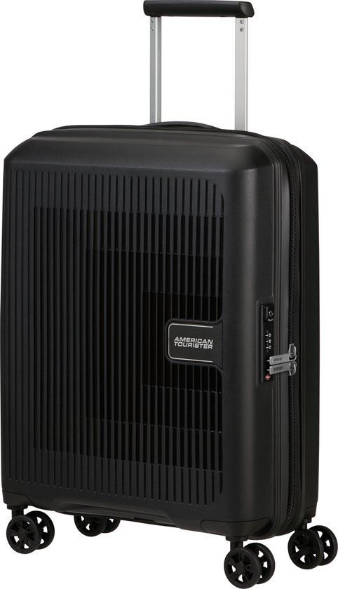 American Tourister Aerostep Spinner 55/20 Uitbreidbaar Handbagage Zwart
