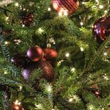 Keamingk Decoris kunststof kerstballen mix ossenbloed 100 stuks