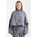 TOPSHOP Cropped gebreide trui - grijs