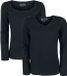 Black Premium by EMP Zwarte basic longsleeve in een pak van 2 - Dames - XL