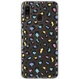 1001 coques Samsung Siliconen hoesje compatibel met Samsung Galaxy A20, Samsung Galaxy A30 Luipaardkleur