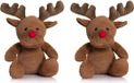 Mumbles Top Tex Group Sprl Set van 2x stuks pluche rendieren knuffel van 30 cm