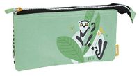 Hide & Seek etui, 5 vakken, groen