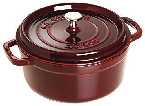 Staub Cocotte/Braadpan, Geëmailleerd Binnenin De Pan, Grenadine, 28 cm, 6.7 L