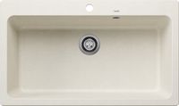 Blanco Silgranit spoelbak, 860x510 mm, zacht wit