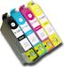Epson 1 jeu de cartouches d'encre compatibles T1291, T1292, T1293, T1294, adapté aux imprimantes suivantes : B42, BX305, BX320, BX525, BX535, BX625, BX630, BX635, BX925, BX935, SX230, SX235, SX420, SX425, SX430