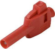 VOLTCRAFT MP-4 Laboratoriumstekker met klemaansluiting Stekker, recht Stift-Ø: 4 mm Rood 50 stuk(s) Box