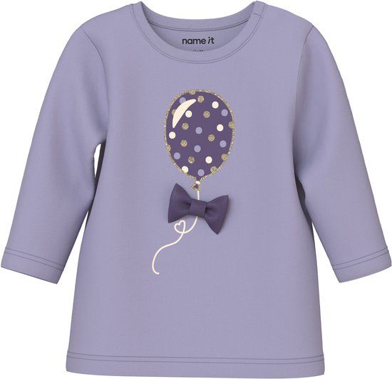 NAME IT Baby Lange Mouwen Shirt Heirloom Lilac Maat 80