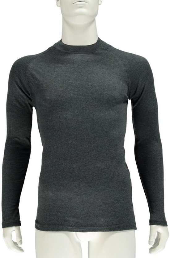 - Thermo shirt antraciet lange mouw voor heren 2XL antraciet