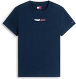Tommy Jeans Tjw Reg Essential Lo T-Shirt Femme M Bleu