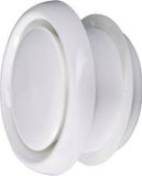 Wallair N35910 Tellerventiel Kunststof Wit Geschikt voor buisdiameter: 10 cm