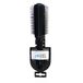 Eurostil Brosse plate poils plastique, noir, noir.