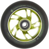 Street Surfing Roue Trottinette Freestyle Aluminium Pack de 2 (100mm - Noir/Vert)
