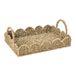 Household Essentials Zeegras dienblad met geschulpte rand, naturel