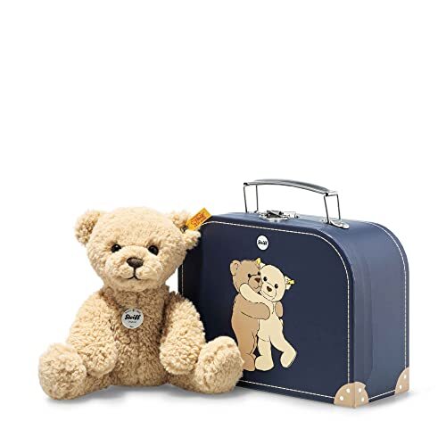 Steiff Teddybeer Ben - 21 cm - knuffeldier - beige in koffer