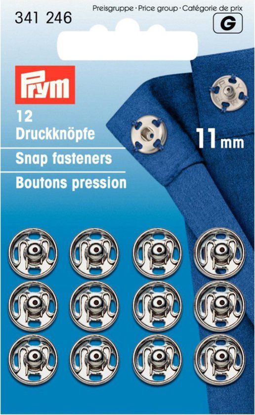 Prym Drukkers Zilver 11mm - 12 stuks
