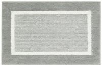 andiamo Maui Badmat, antislip, zacht en wollig, douchemat voor badkamer, antislip, wasbaar, 60 x 100 cm, grijs