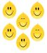 Haza Ballonnen Smile - 18x stuks - Emoticon - verjaardag - geel - 29 cm