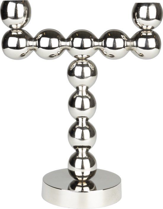 Zuiver Bubbles Kandelaar Two - Bruin - Aluminium - 25 cm