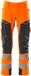 Mascot Accelerate Safe Pantalon avec poches genouillères 19079-511 - orange fluo/bleu marine foncé - C58 - 90