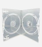Merkloos / Sans marque Dragon Trading Amaray Double CD DVD Blu Ray Disc Case - 10 Pack - Clear