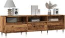 Maison Exclusive - meuble TV, aspect bois vieilli, 150x30x44,5 cm, panneau de fibres de bois