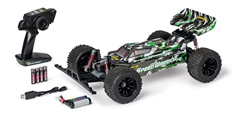 Carson Carosn 500404238 1:10 FE Speed Warrior 2.4G 100% RTR groen-afstandsbediening auto, RC, incl. batterijen en afstandsbediening, offroad buggy